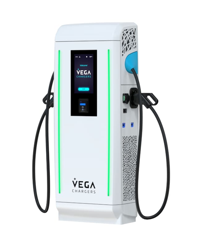Vega Aloha Lander DC 60 kW, um exemplo de um carregador de veículo elétrico adequado para superfícies comerciais